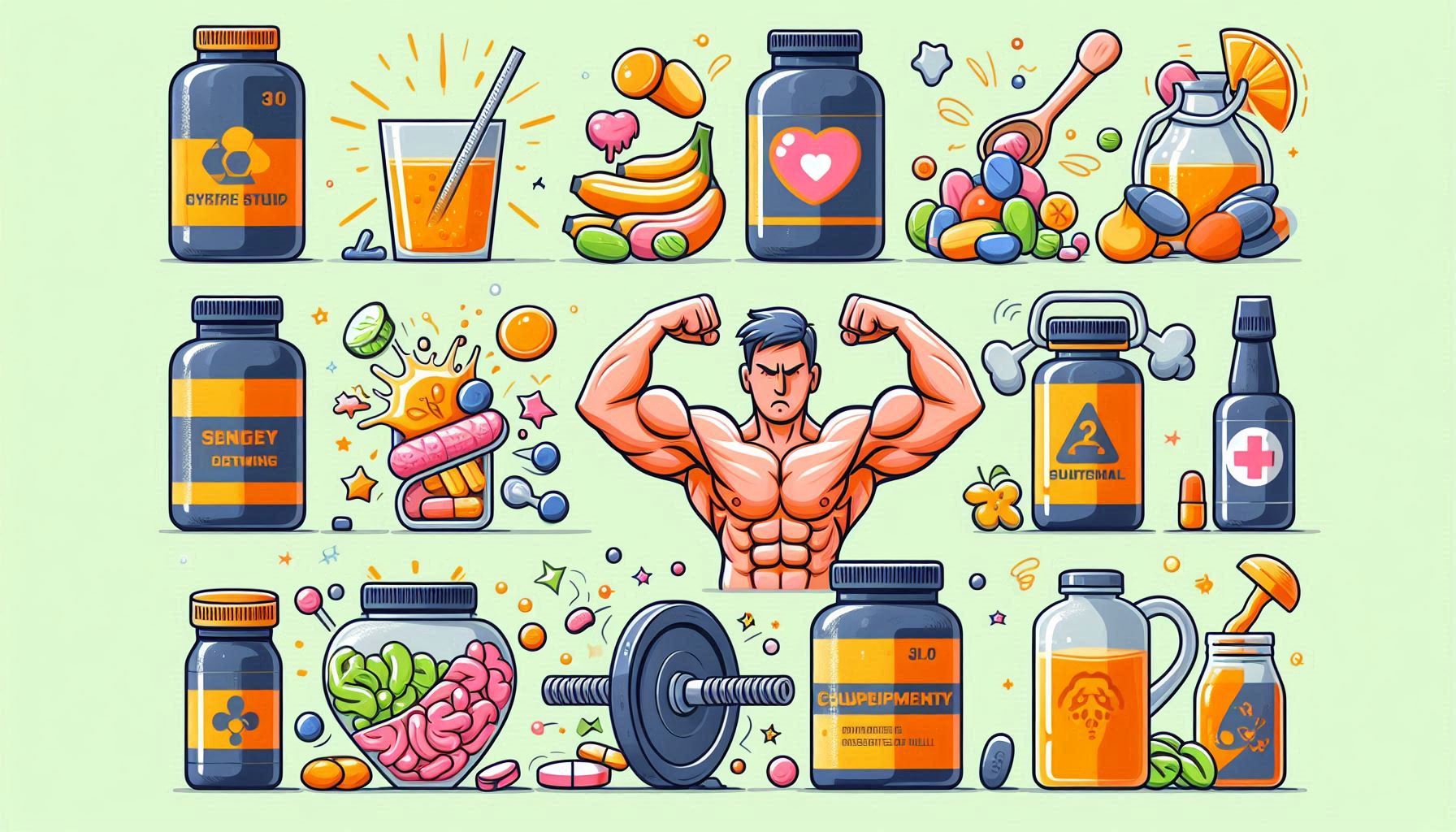 Ilustrasi efek samping umum suplemen gym